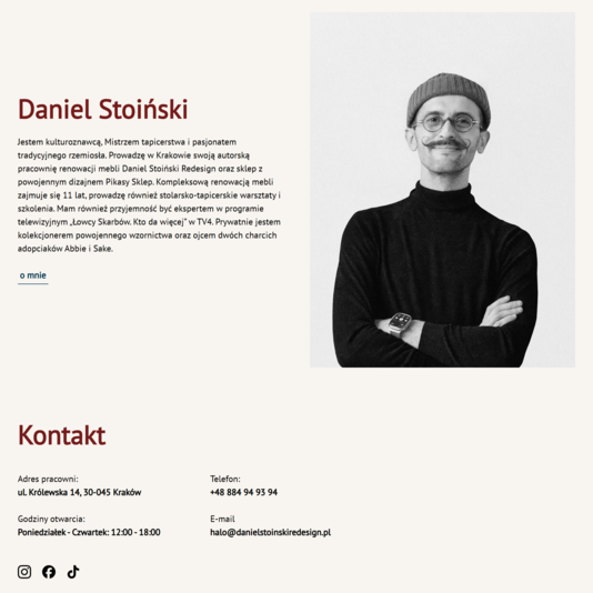 portfolio - Daniel Stoiński Redesign